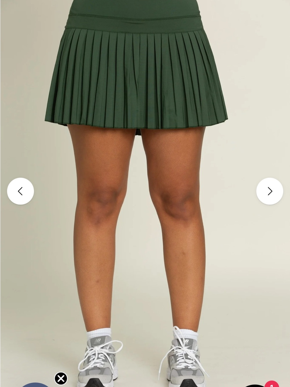 Gold Hinge Pleated golf skirt XS